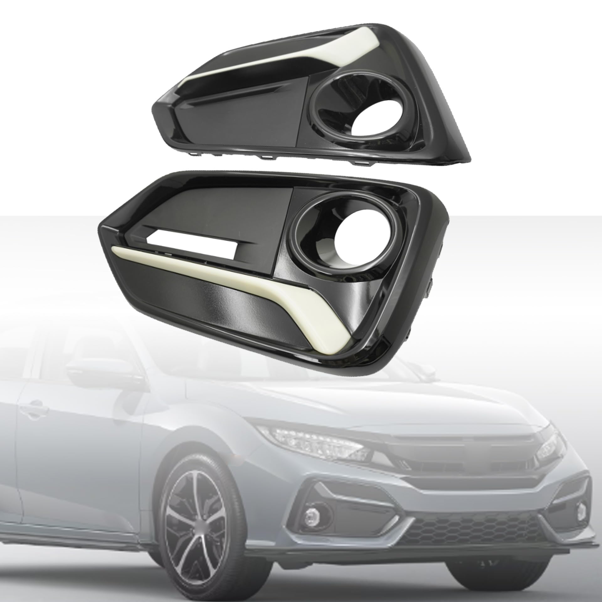 Phare antibrouillard Honda Civic cache gauche droit avant - 8