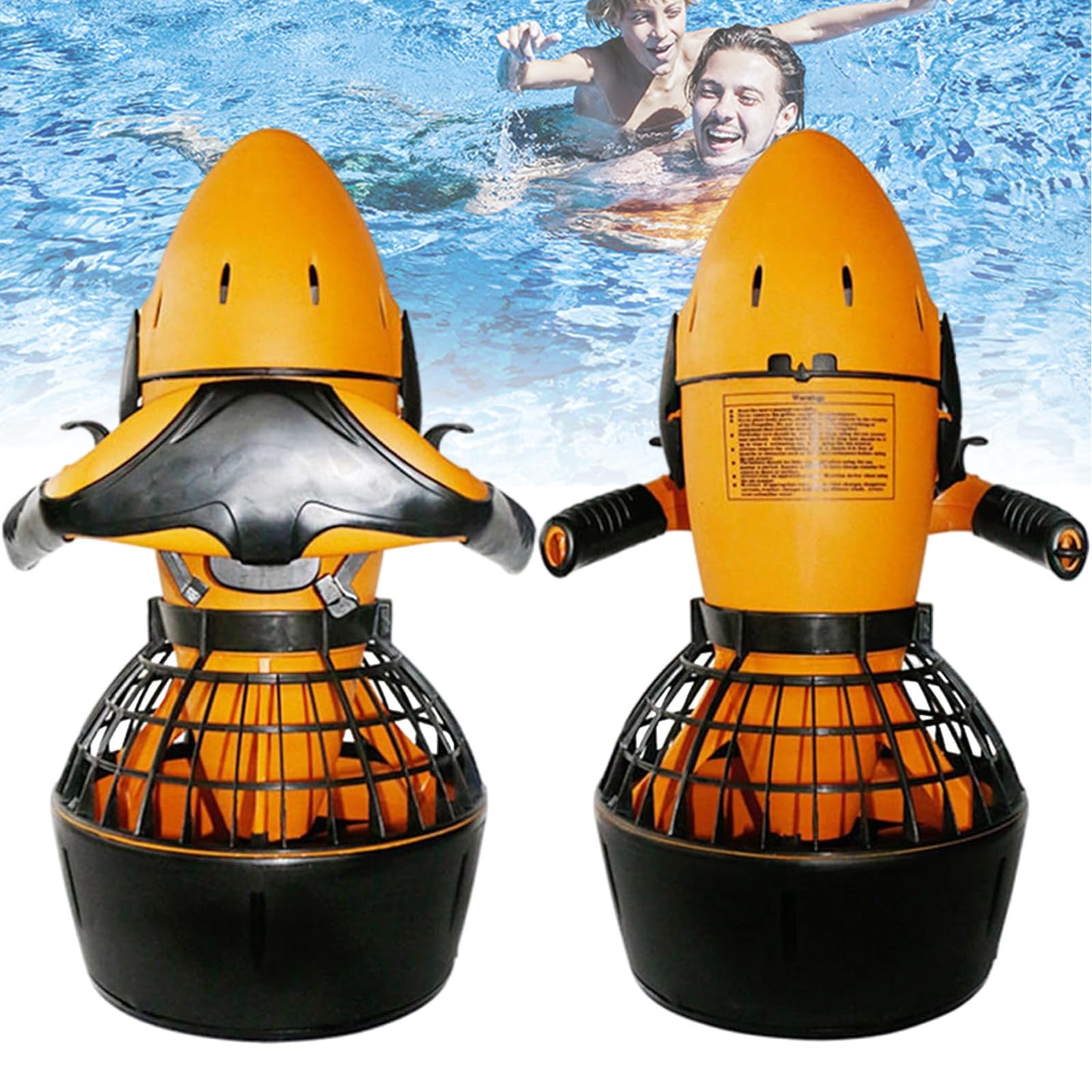 Scooter Submarino eléctrico de 300W/500W, Refuerzo de Buceo, hélice de Agua de Doble Velocidad de Alta Seguridad, para natación de Buceo al Aire Libre, Deportes de Piscina,500W