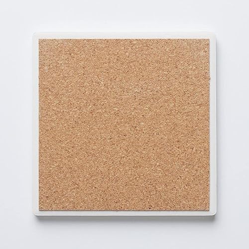 Miniatura 5 de Aquarius Zodiac, Joyride Home Decor - Posavasos de cerámica individual, cuadrado individual de 4 pulgadas, parte trasera de corcho antideslizante,