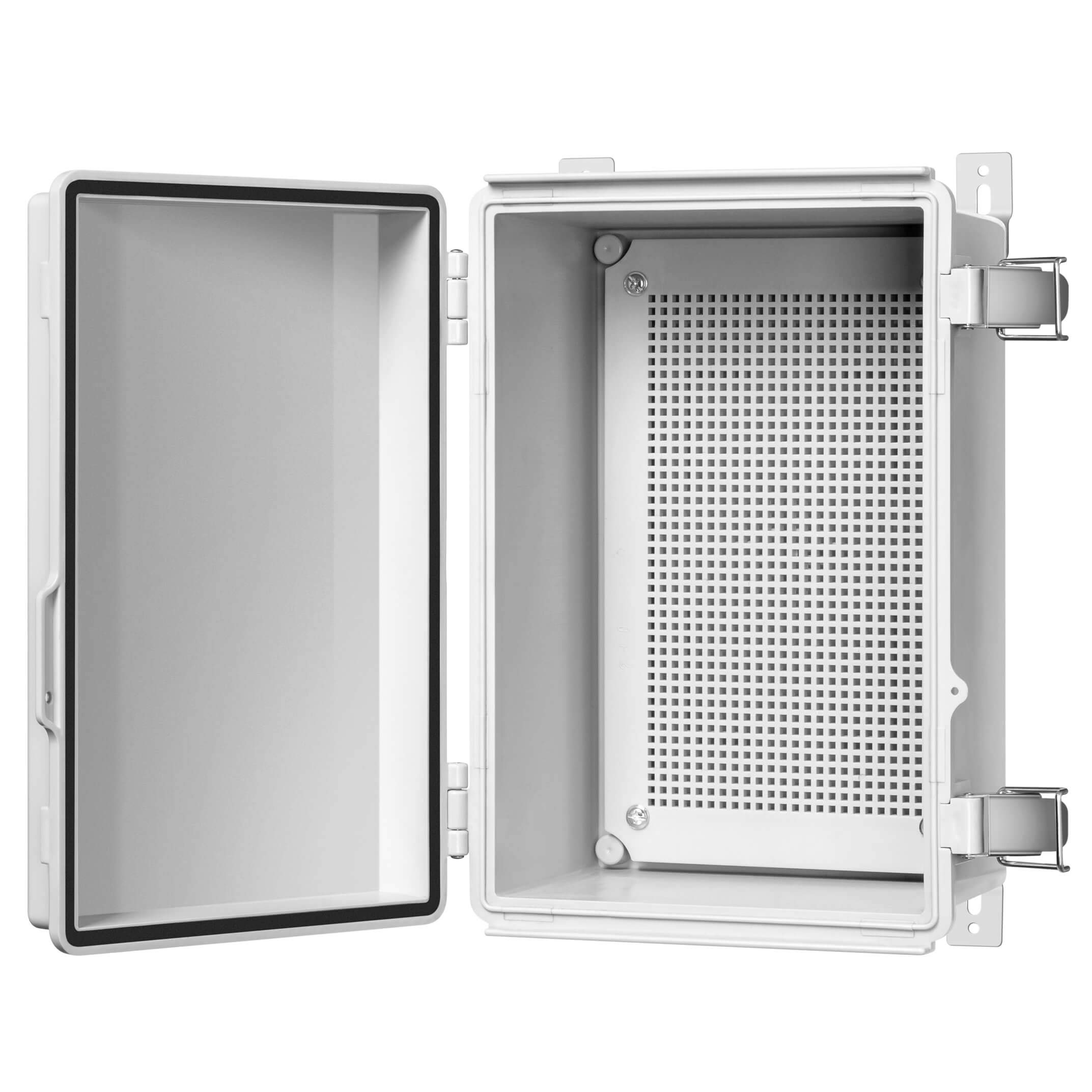 Buy Gratury Junction Box, Hinged Cover Stainless Steel Latch IP67 Waterproof Plastic Enclosure