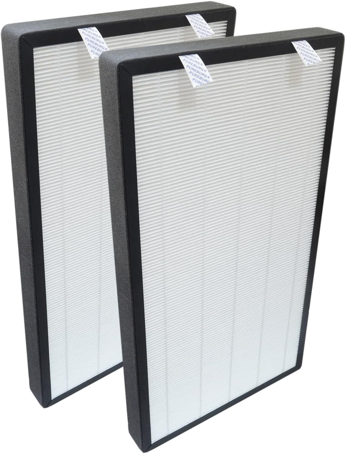 PUREBURG Replacement Filter Set Compatible with HATHASPACE HSP003 Air Purifier, 1-Set (2 Filters) H13 HEPA Activated Carbon Dual Filtration Air Clean