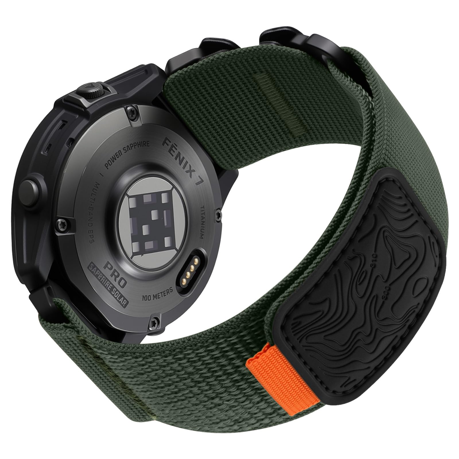 Bandletic Kompatibel mit Fenix 6 Pro/Fenix 6/Fenix 7/Fenix 7 Pro/Fenix 8/E 47mm/Fenix 5/Fenix 5 Plus/Epix 2 Pro 47mm, QuickFit 22mm Nylonarmband für Forerunner 965/955/945/935/Instinct 2/3/E/Quatix 8