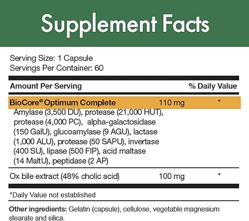 Miniatura 3 de Stop Aging Now - CoreZyme XTS - Mezcla de enzimas digestivas de espectro completo - Apoyo inmunológico, digestión saludable, náuseas, hinchazón y