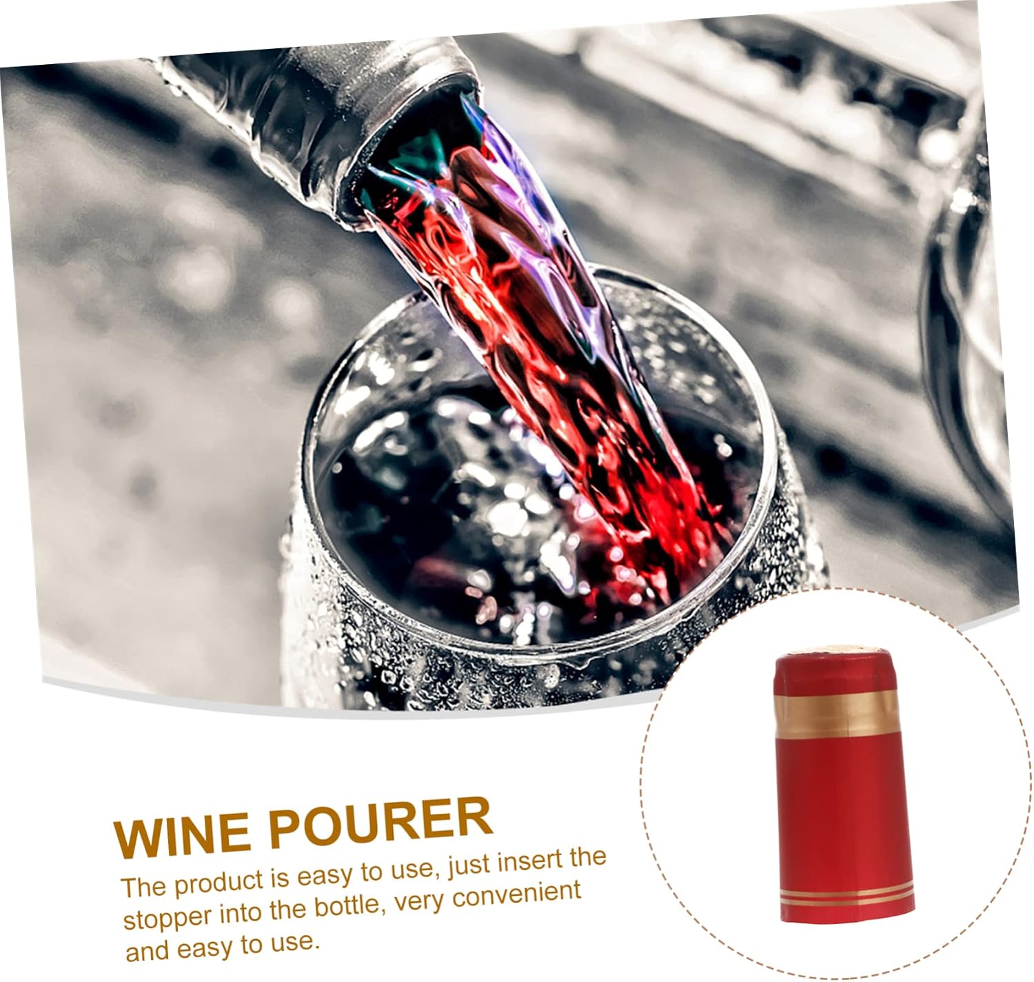 100pcs PVC Heat Shrink Capsules for Wine Bottles Red