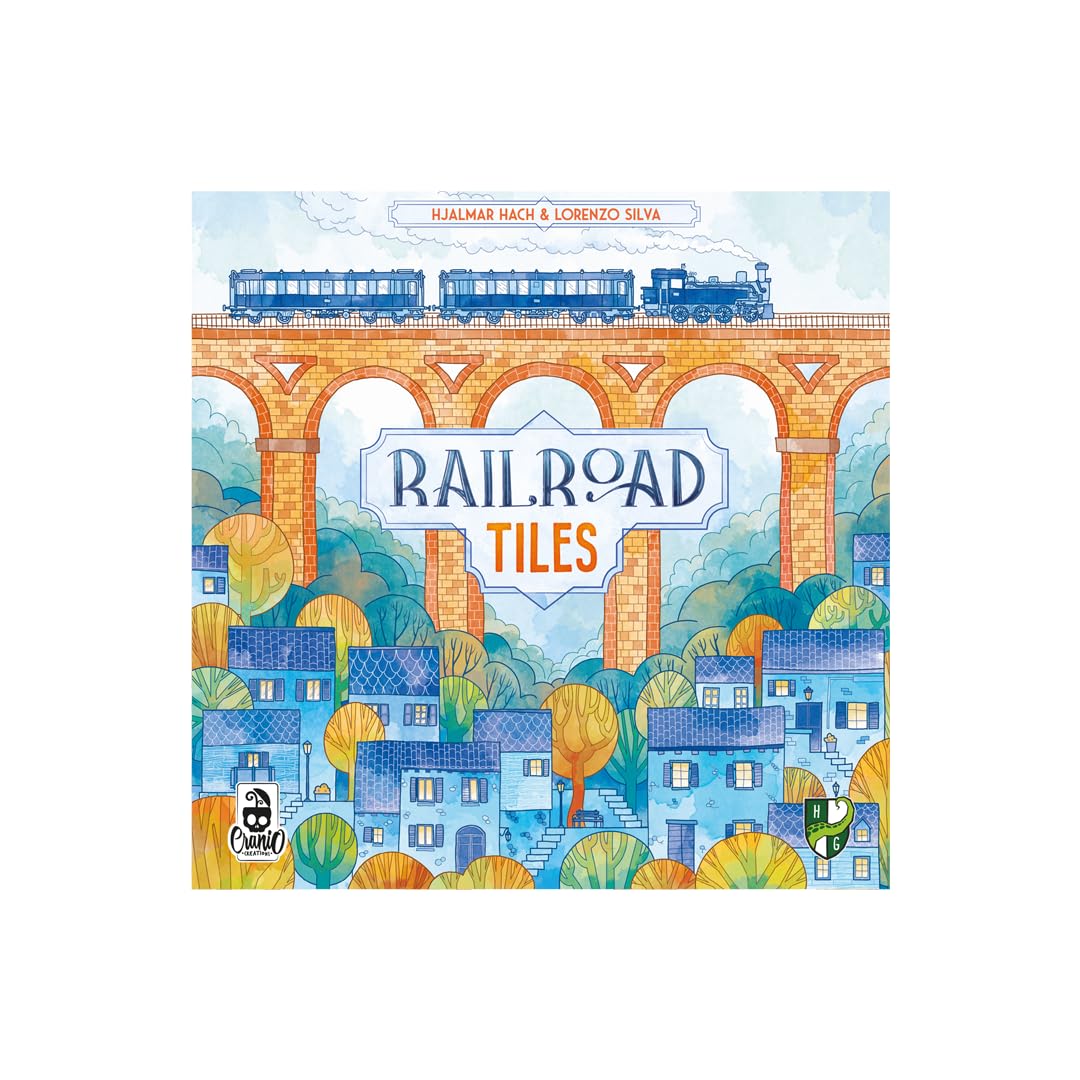 Cranio Creations - Railroad Tiles - Le Connessioni Della Rete - 1-4 Giocatori, 45 Min - Gioco Family - Età 8+ - Edizione in Lingua Italiana