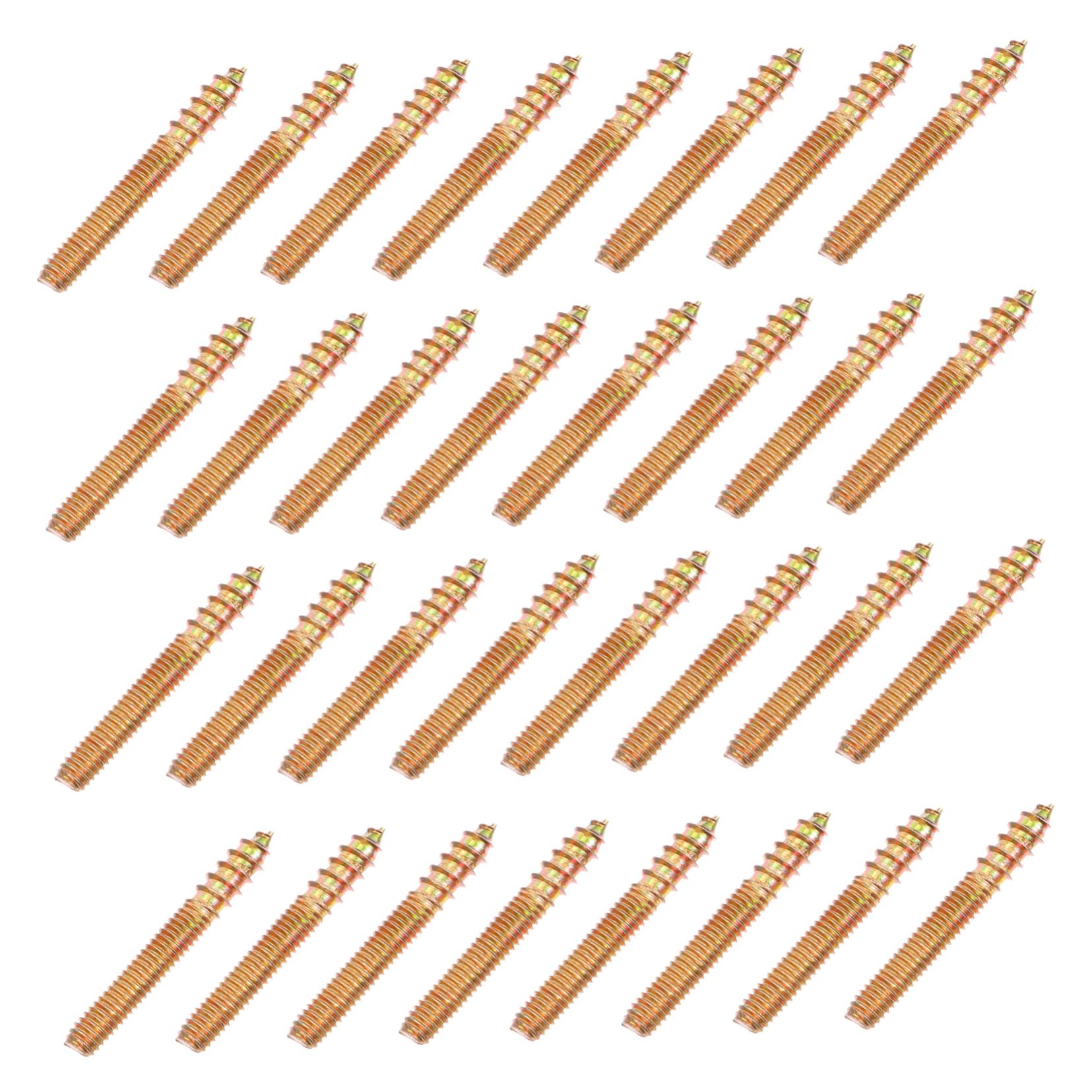 NAMOARLY Self-Tapping Screw Set Practical Home Fixing Screws 100pcs Hanger Bolts for Wood Furniture