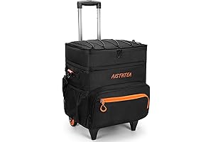 Ozark Cooler with Wheels and Handle, 24-126 Quart Ice Chest Roller, Perfect...