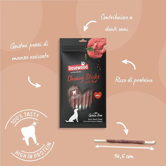 Foto 3 de 7 de Rosewood Chewy Sticks Beef Small