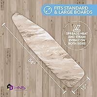 Vista 3 de HOLDN' STORAGE Funda para Tabla de Planchar - Recubierta de Silicona, Resistente a Quemaduras, Acolchado de 15 x 54 Pulgadas con Correas de Gancho