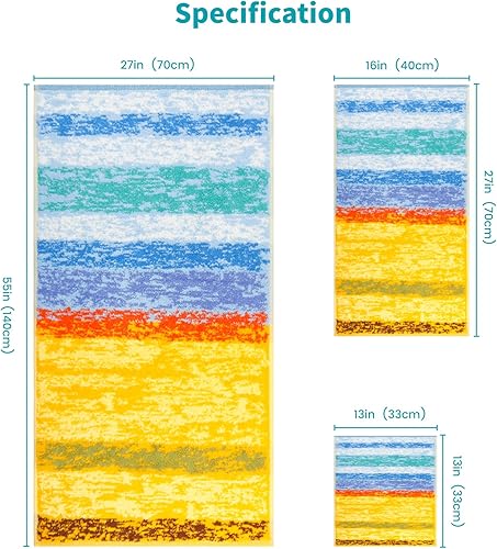 Vista 177 de SEMAXE - Juego de toallas de baño grises, 2 toallas de baño, 2 toallas de mano, 4 toallas faciales, toalla 100% algodón para baño, toalla suave