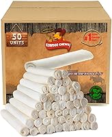 Cowdog Chews 5-6 Inch Rawhide Retriever Rolls - 100% Natural Grass-Fed Dog Chews, Long-Lasting Treats (50 Pack)