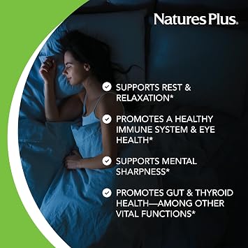 NaturesPlus Melatonin 5 mg - 90 Fast-Acting Tablets - Vegan, Gluten Free - 90 Servings