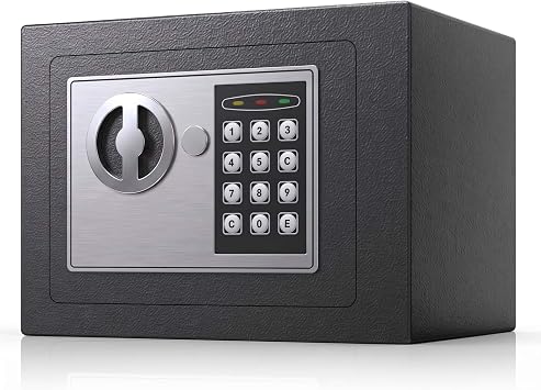 4.6L Home Digital Safe Electronic Cabinet Cash Box, Boxes with Two Keys