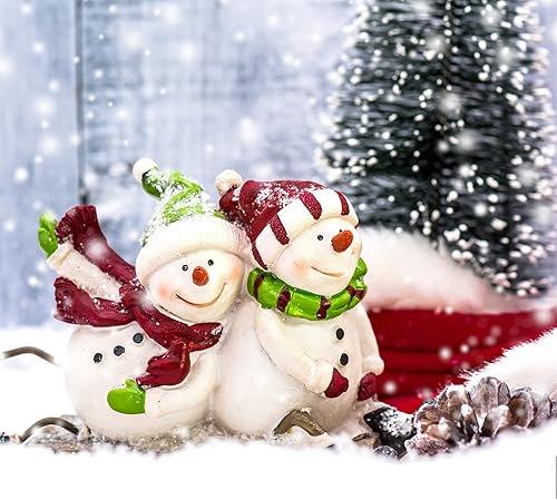 Miniatura 7 de Paquete de 2 mantas de nieve de Navidad de 3 x 8 pies, manta de nieve falsa, decoración de alfombra de nieve artificial esponjosa, manta de nieve