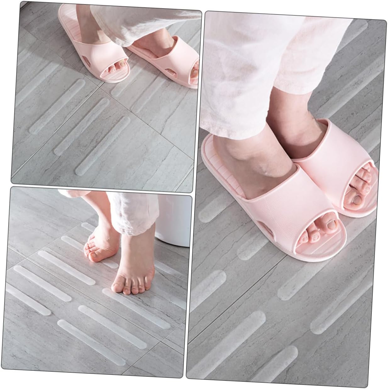 Healifty 3sets Slipping Stickers for Bathtub and Shower Non Skid Adhesive Strips for Safety in Bathroom Kitchen Pool and Stairs Easy to Apply and Remove 20pcs*3