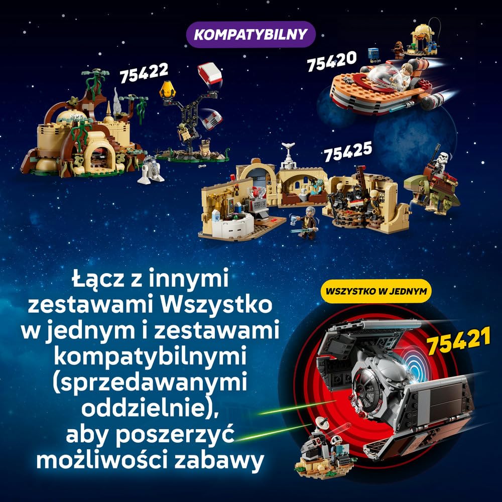 LEGO Star Wars SMART Play: X-Wing Czerwona Piątka Luke’a 75423 | Interaktywna zabawka dla dzieci 6+, seria SMART Play, prezent Star Wars, klocki dla chłopca i dziewczynki, 581 elementów