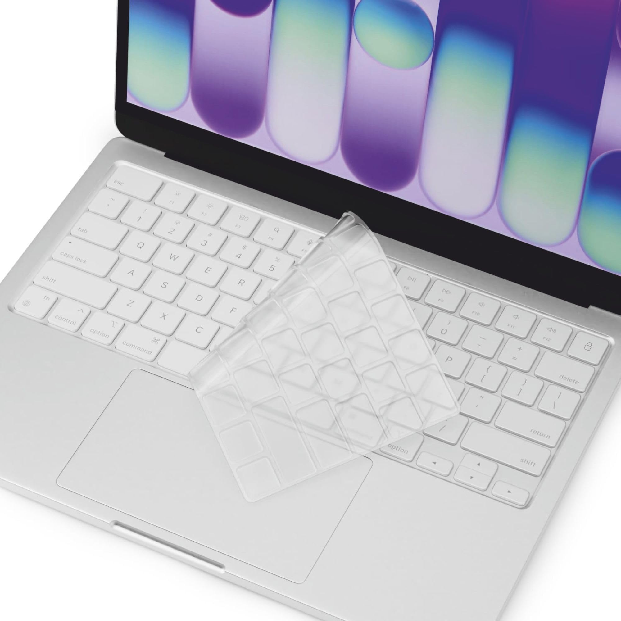 Gear Guard Keyboard Cover Skin for 2026 New MacBook Neo 13 inch 256GB with Apple A18Pro Chip/A3404, Premium Ultra Thin Keyboard Protector for MacBook Neo 13'' A18 Pro Accessory (Silver)-image-25