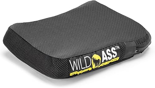 Wild Ass Pillion Lite - Cojín para asiento de motocicleta, color negro