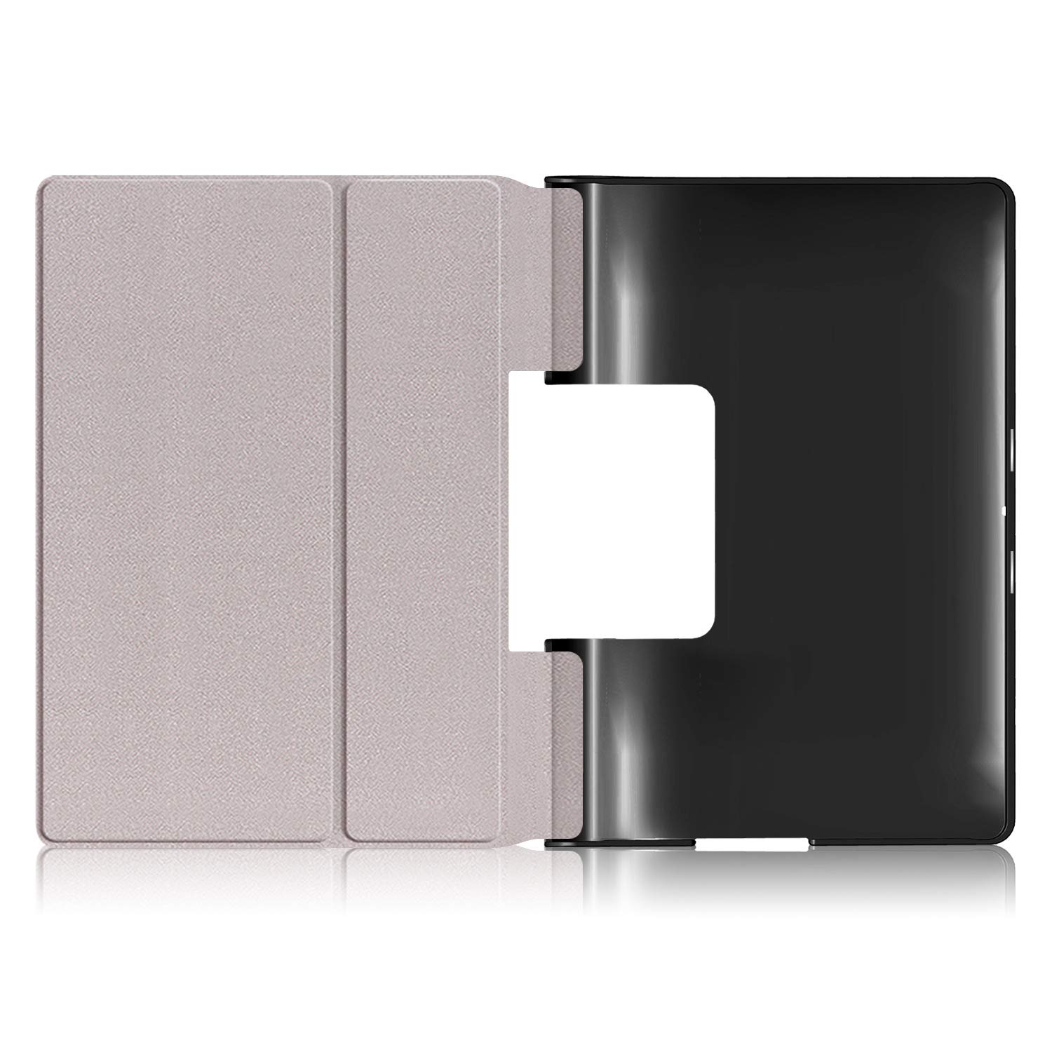 Kepuch Custer Cover per Lenovo Yoga Smart Tab YT-X705F / Yoga Tab 5,PU-Pelle Case Custodia per Lenovo Yoga Smart Tab YT-X705F / Yoga Tab 5 - Nero