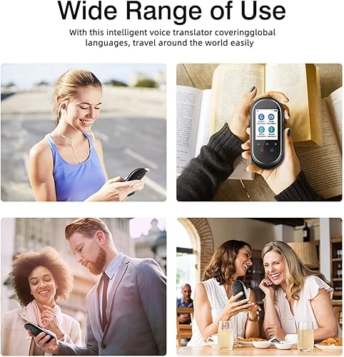 Miniatura 6 de Dispositivo traductor de idiomas Dispositivo de traductor en tiempo real Traductor de 106 idiomas Traductor bidireccional de voz y traducción