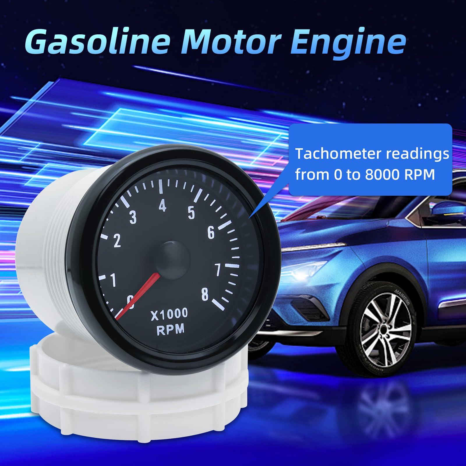 Snapklik.com : RPM Tachometer 2-1/16