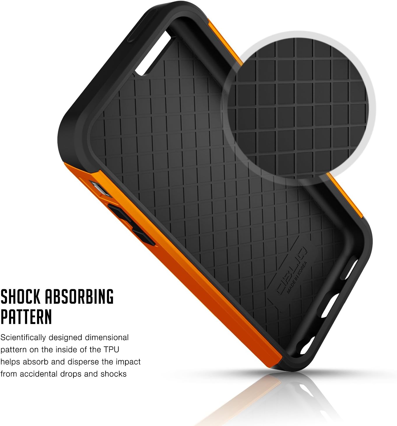iPhone 5S Case, Obliq [Heavy Duty][Xtreme Pro][Orange] w/ HD Screen Protector - Premium Slim Fit Dual Layered Hard Tough Protection Case for Apple iPhone 5S & iPhone 5