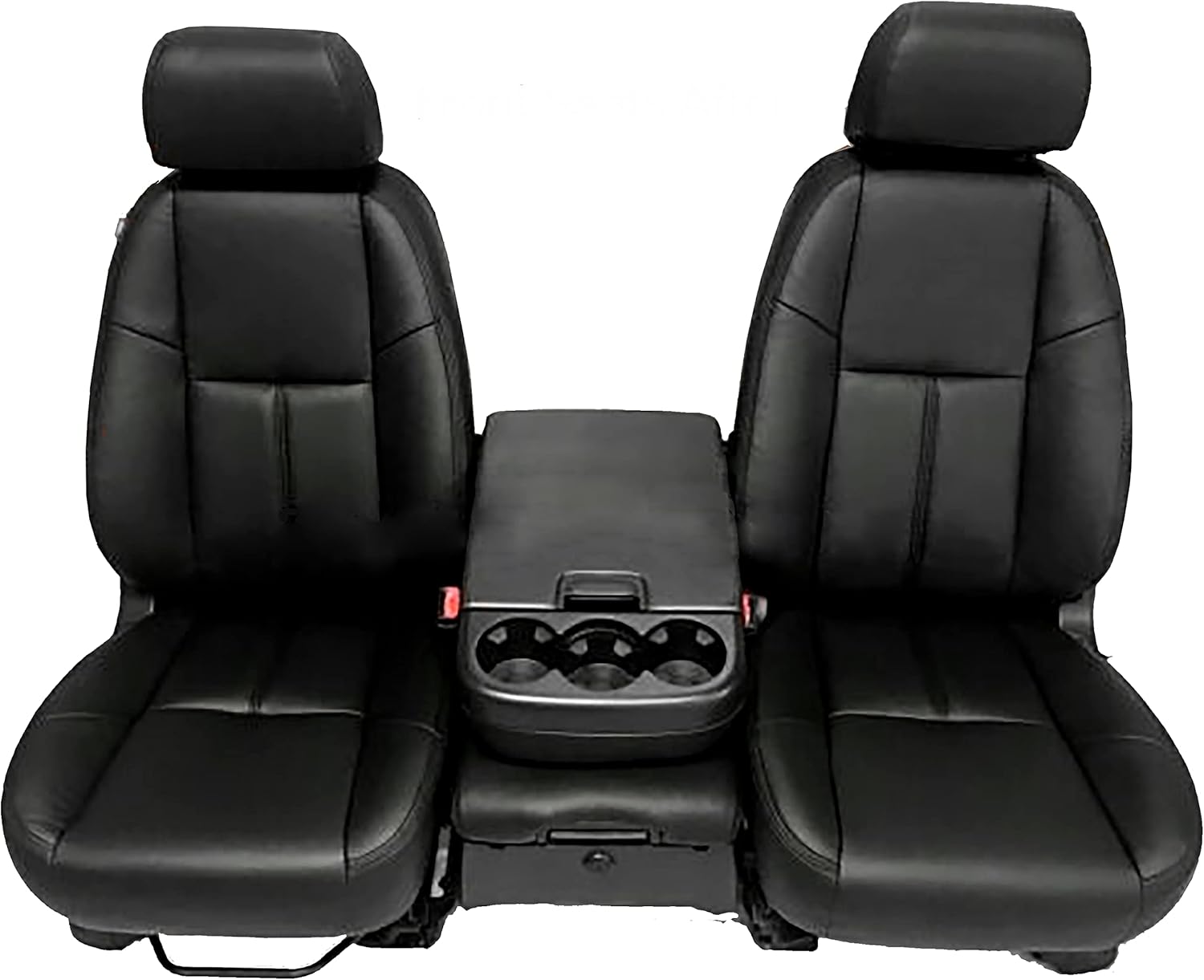 Katzkin Black Leather Seat Covers for 2010 2011 2012 2013 Chevrolet Silverado Crew Cab LT