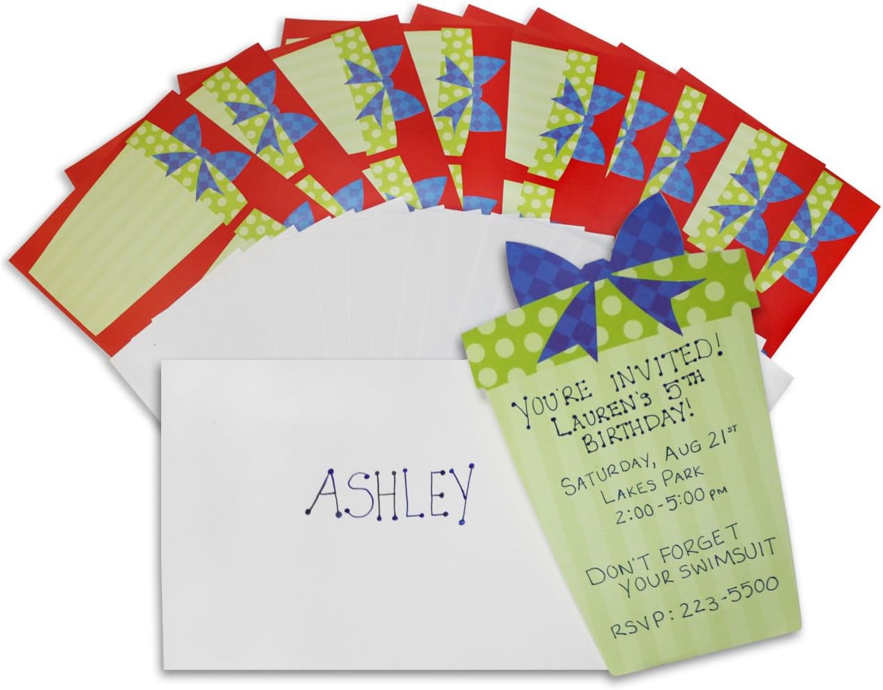 Ampad Printable Die-Cut Invitations – Present Box