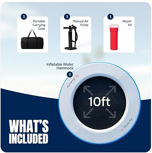 Miniatura 5 de Cojín inflable del lago, muelle flotante de la balsa del lago flotante del agua de la estera flotante para el pontón