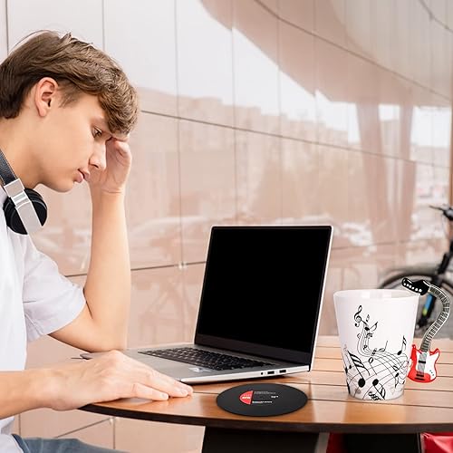 Miniatura 2 de Maustic Taza de Guitarra para Hombres y Mujeres - Regalos para Amantes de la Música para Músicos, Profesores - Regalo de Navidad y Cumpleaños - 13