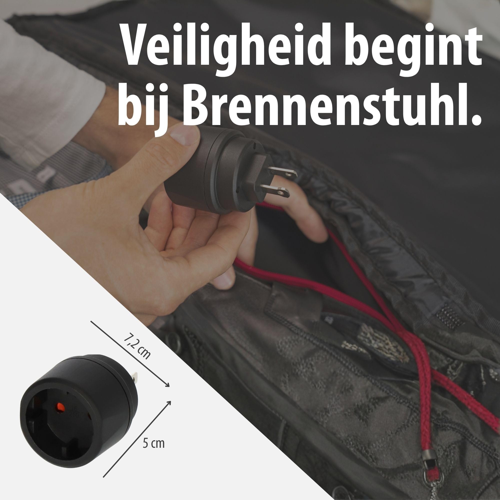 Brennenstuhl 1508450 seyahat fişi Euro fiş//ABD, Japonya