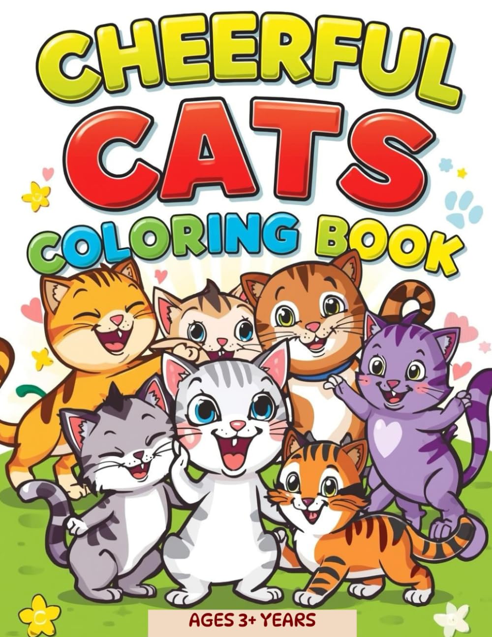 CHEERFUL CATS COLORING BOOK