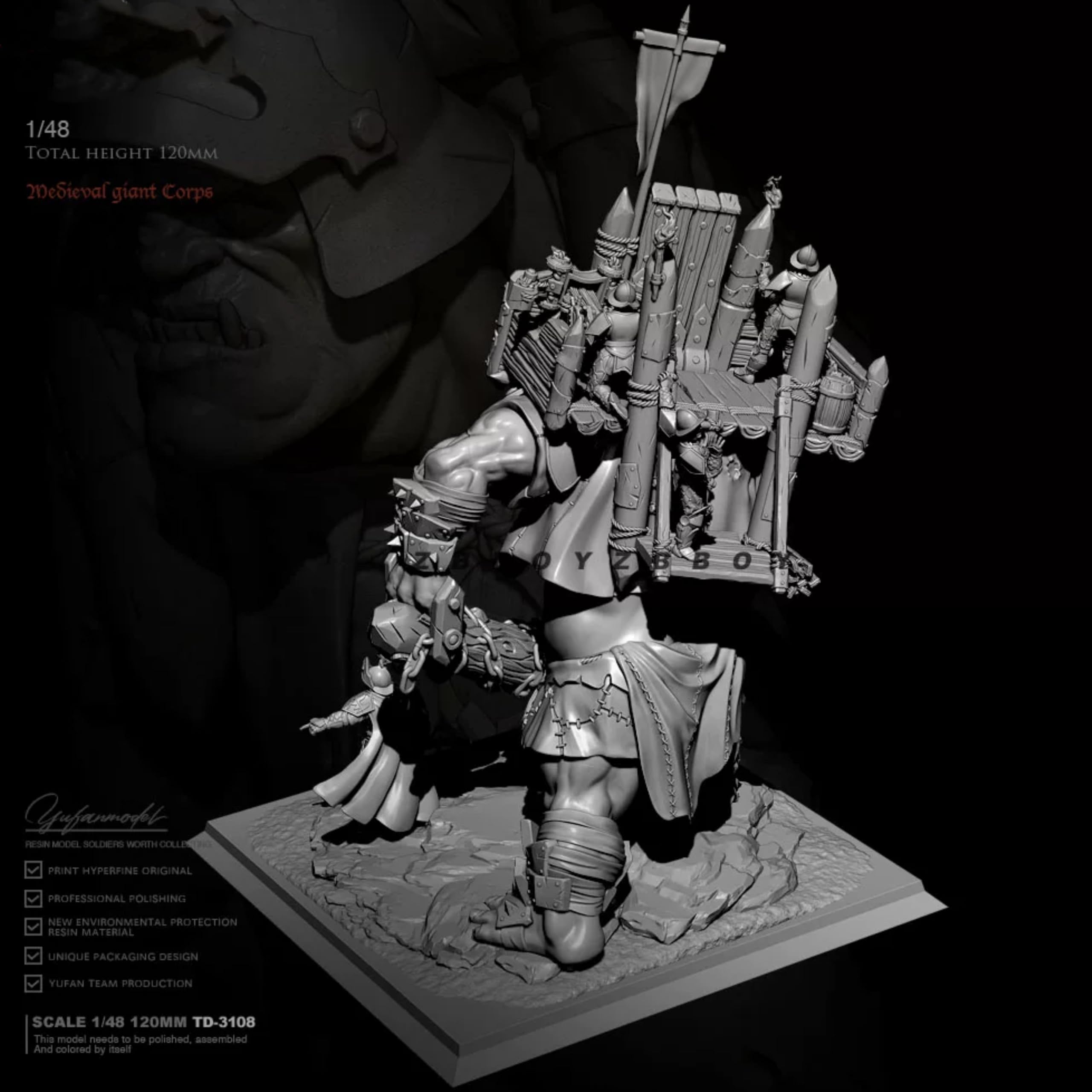 120mm Sci-Fi Samurai Krieger Resin Modellbausatz unbemalt und unmontiert //L6b8J9
