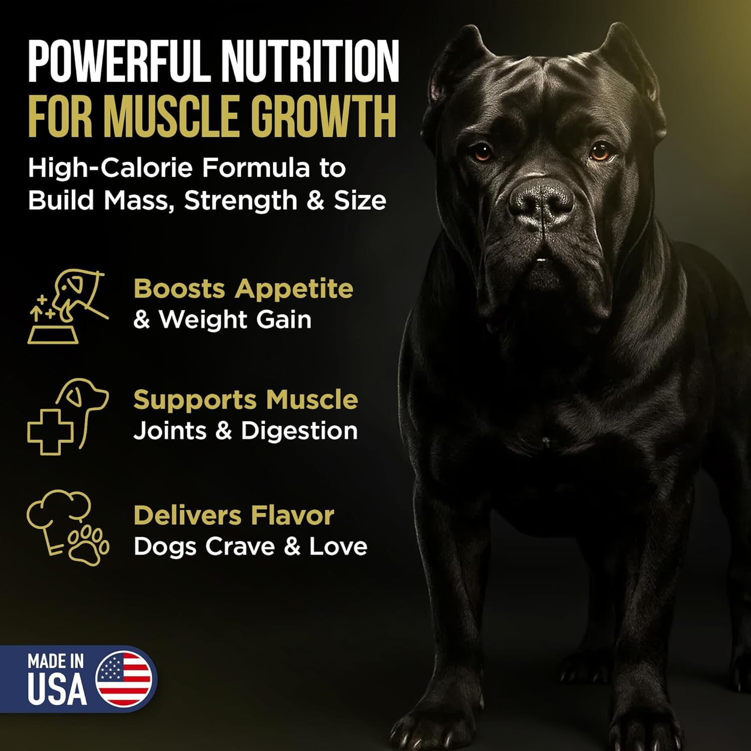 Dog Weight Gainer 90 Servings - High Calorie Supplement for Dogs - Weight Gain Supplements for Dogs - Dog Protein Powder & Muscle Builder - (1.5 lbs) Made in USA. — Amazon image 8