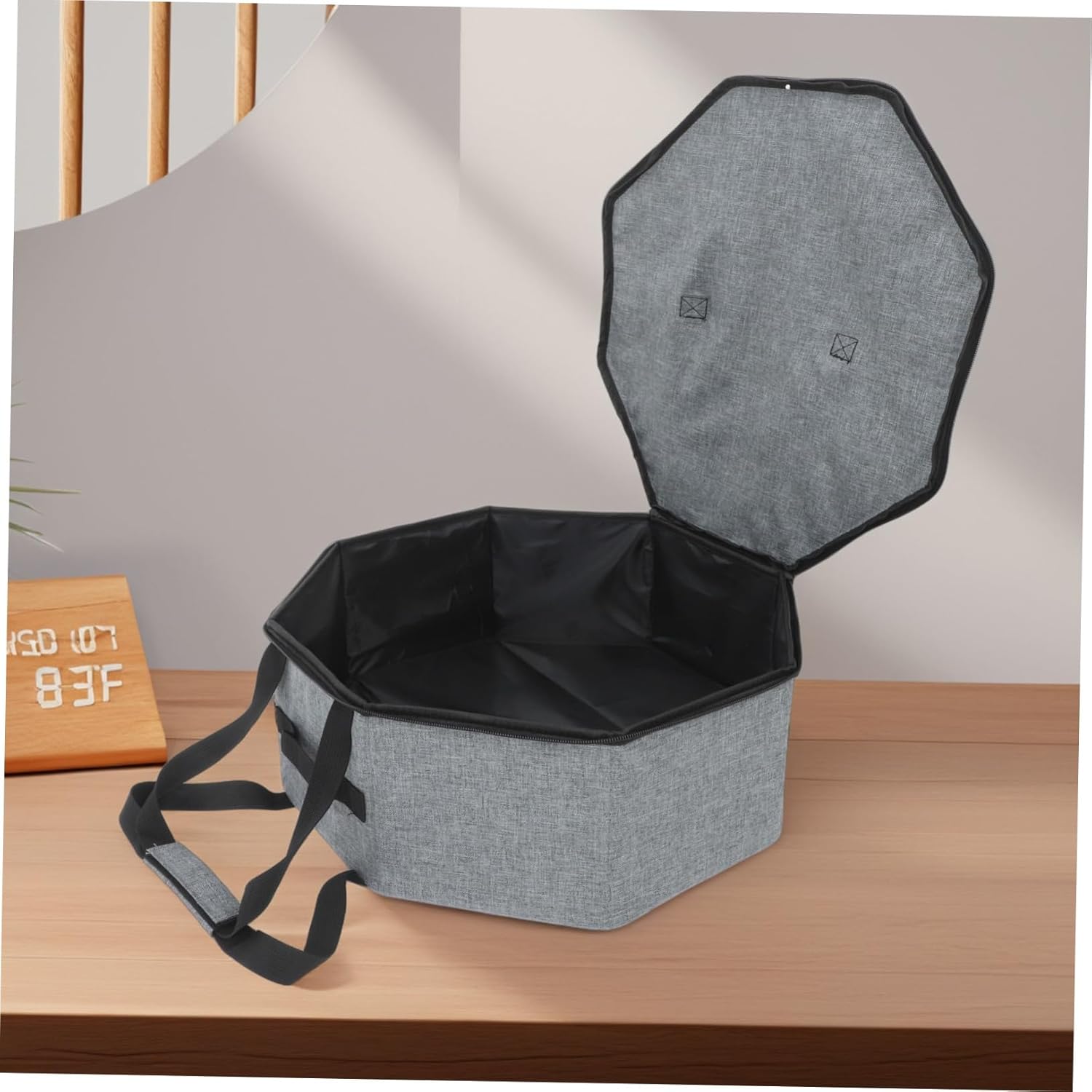 VOSAREA Hat Box for Hats Large Round Storage Case with Lid Travel-friendly Organizer for Women and Men Moisture Spacious Interior for Closet Use