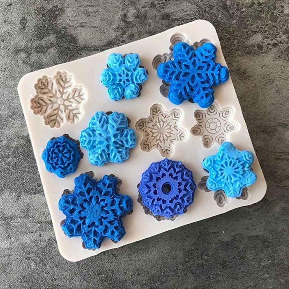 Christmas Decorations for Tree, Forms Diy Baking Cake Molds Snowflake
