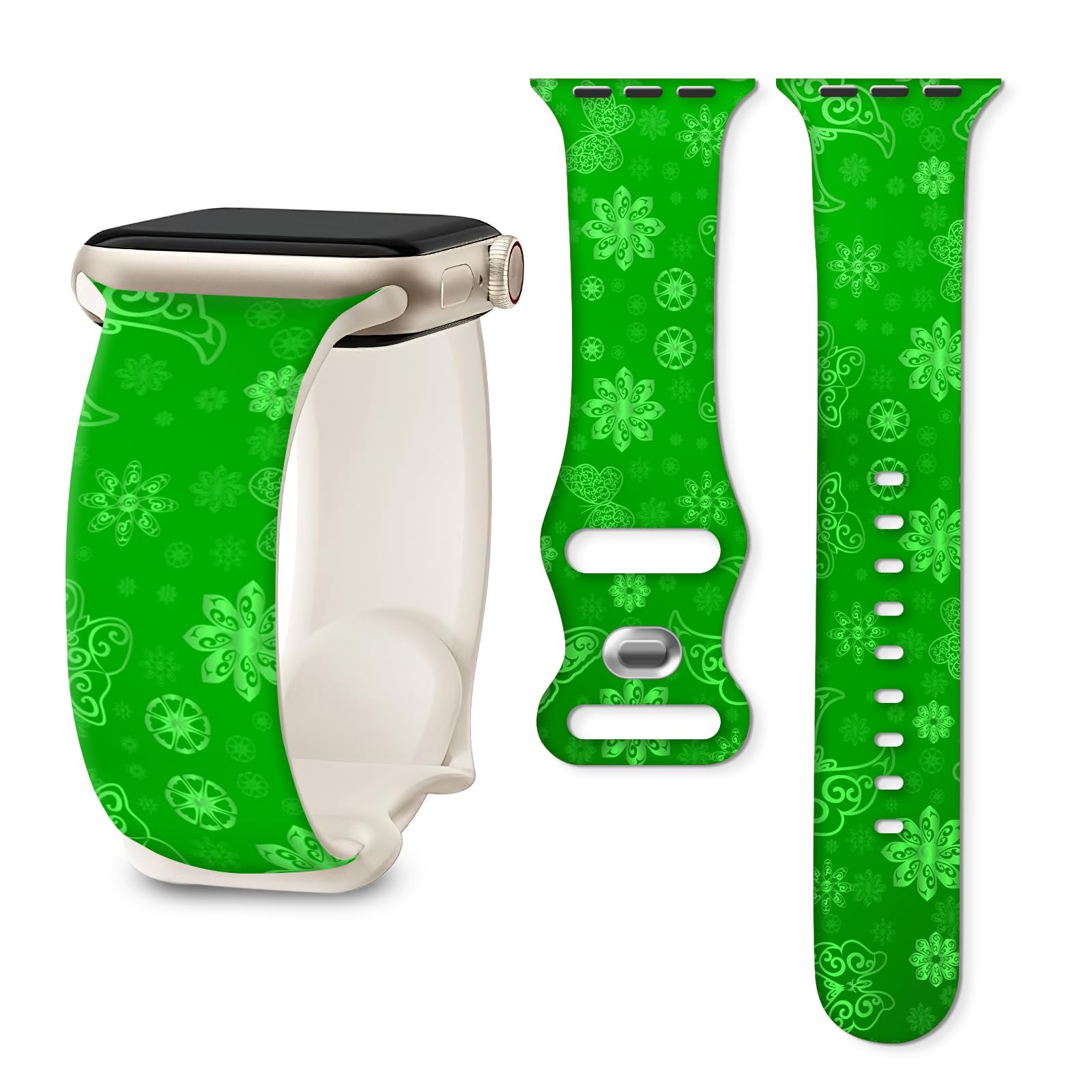 BALQOIFD Sport Bands Compatible with iWatch Band 38mm 40mm 41mm, Funny Soft Wristband Waterproof Replacement Sport Strap for iWatch Bands Series 9 8 7