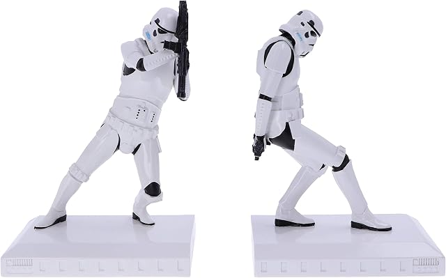 Nemesis Now Officially licensed The Original Stormtrooper Bookend Figurines,White,18.5cm