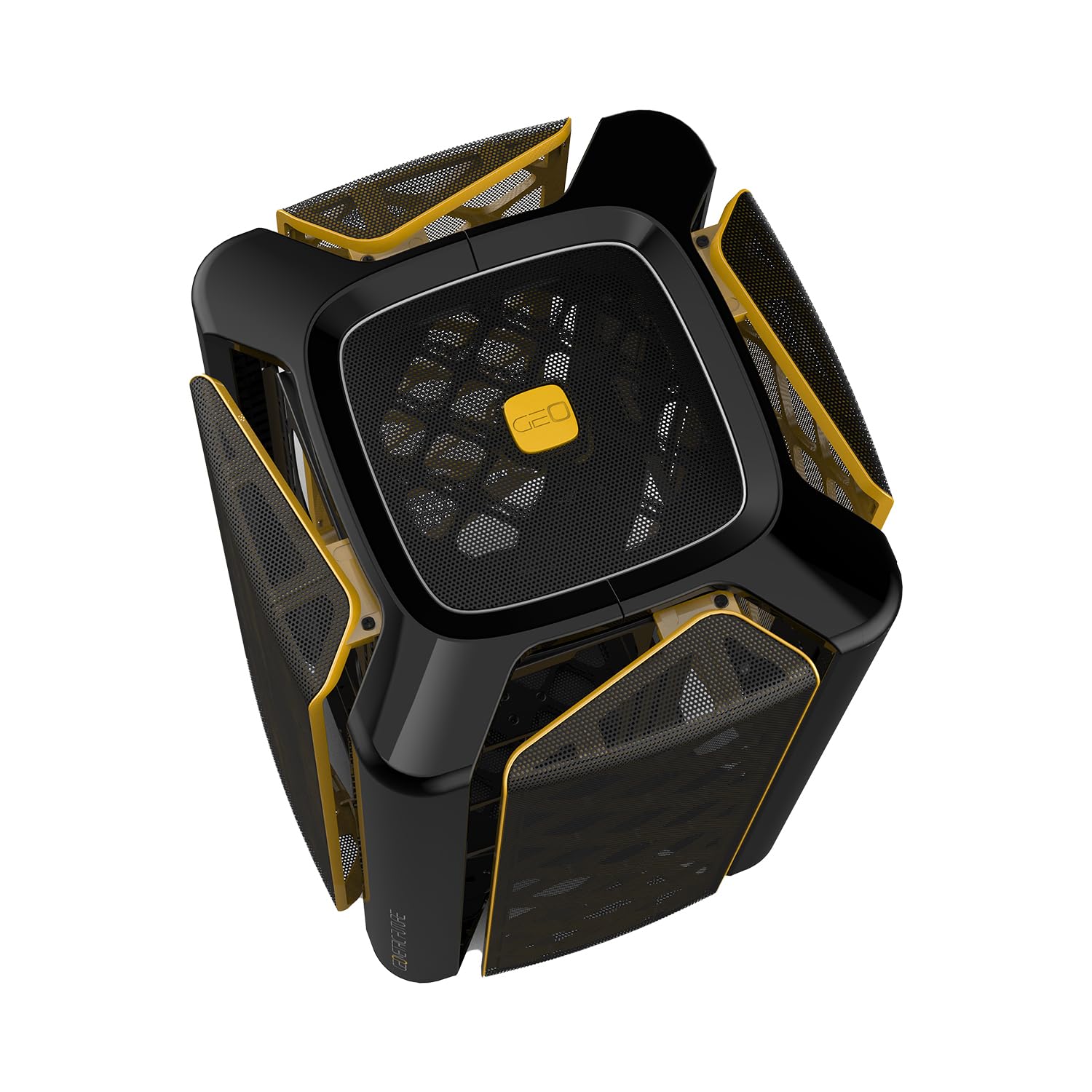 Amazon | GEOMETRIC FUTURE ミニタワーPCケース Model 2 THE ARK BLACK  