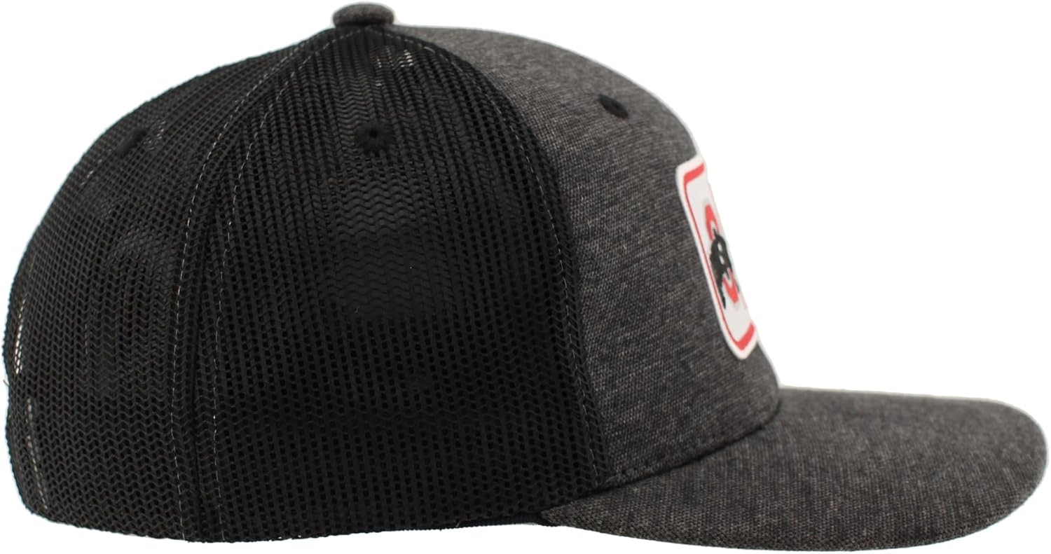 ZHATS Standard NCAA Officially Licensed Trucker Hat Carson Patch Defer Black, One Size - Image 7