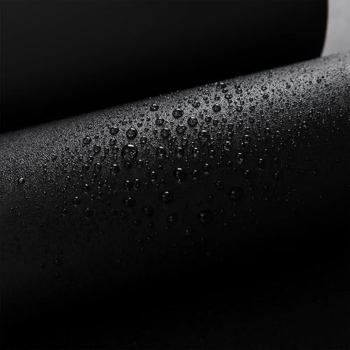 Miniatura 3 de Papel Tapiz Negro Despegar y Pegar 16 pulgadas x 393.7 pulgadas Papel de Contacto Mate Removible Impermeable Negro Papel Tapiz Despegar y Pegar