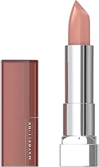 Maybelline Color Sensational Lipstick, Lip Makeup, Cream Finish, Hydrating Lipstick, Nude Lust, Nude,1 Count