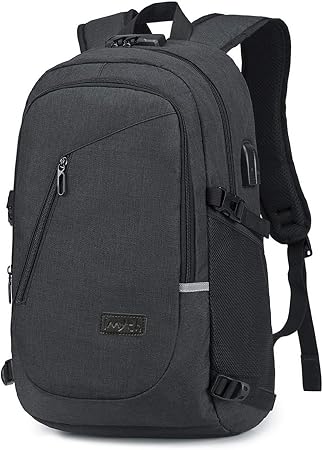 Amazon.com: Mochila casual para ordenador portátil, anti robo, impermeable  con USB Slim ligero viaje mochila se adapta a 15.6 pulgadas, Computadora  portátil, 15.6 pulgadas, Negro : Electrónica