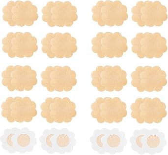 WITROMAN 40 Pieces Disposable Nipple Covers, Pasties, Petals