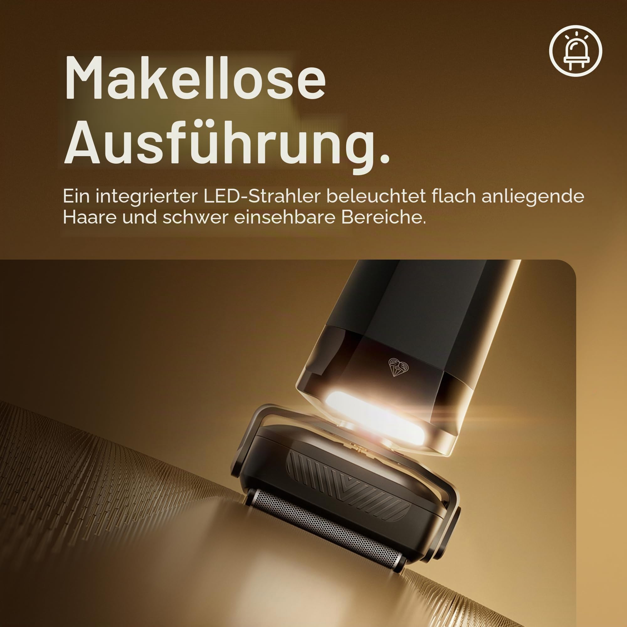 MANSCAPED® The Chairman™ PRO Elektrorasierer, Rasierapparat mit zwei auswechselbaren SkinSafe® Aufsätzen, Rasierer Herren mit 4 Rasierelementen und Stoppeltrimmer, Akkubetrieben, Mit Einschaltsperre