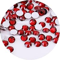 Vista 22 de 4500 diamantes de imitación SS6 de 0.079 in con parte trasera plana para uñas, manualidades, gemas redondas con purpurina y cristales para bricolaje