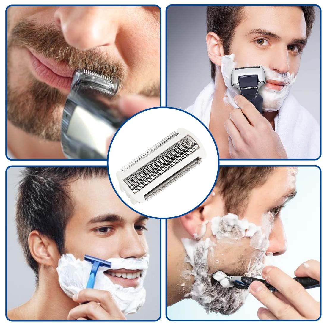 XPEX 1 Pezzi Testina Di Ricambio Per Lamina Per Rasoio Brl140 Brl130 Bre620/Bre630,Rasoio Donna, Lamina Per Testina Di Rasatura A Lunga Durata, Testina Di Ricambio Per Bodygroomer (Bianco)