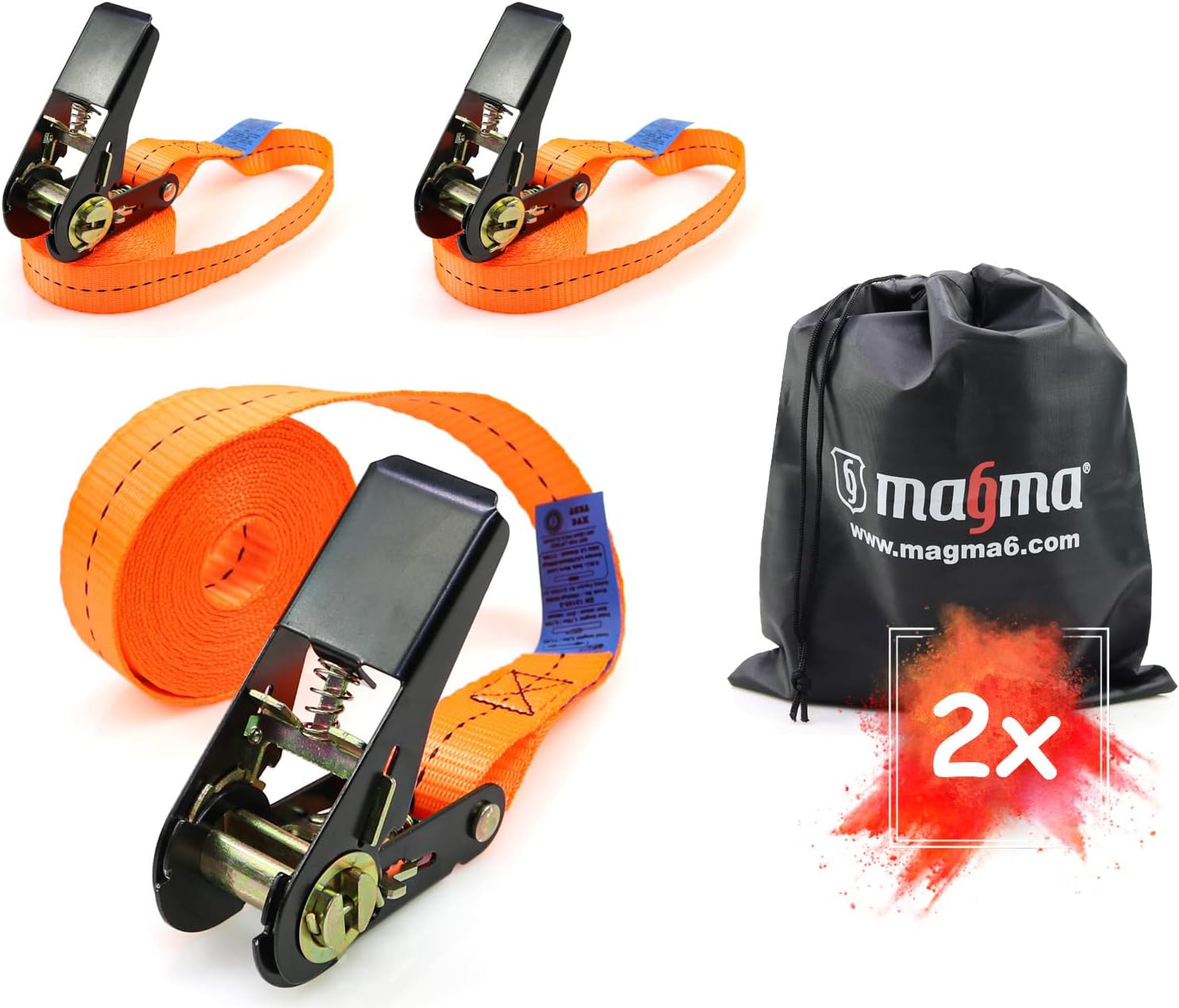 Kit Cinghie A Cricchetto Ancoraggio 4 Pezzi, Resistenza - Foto 5