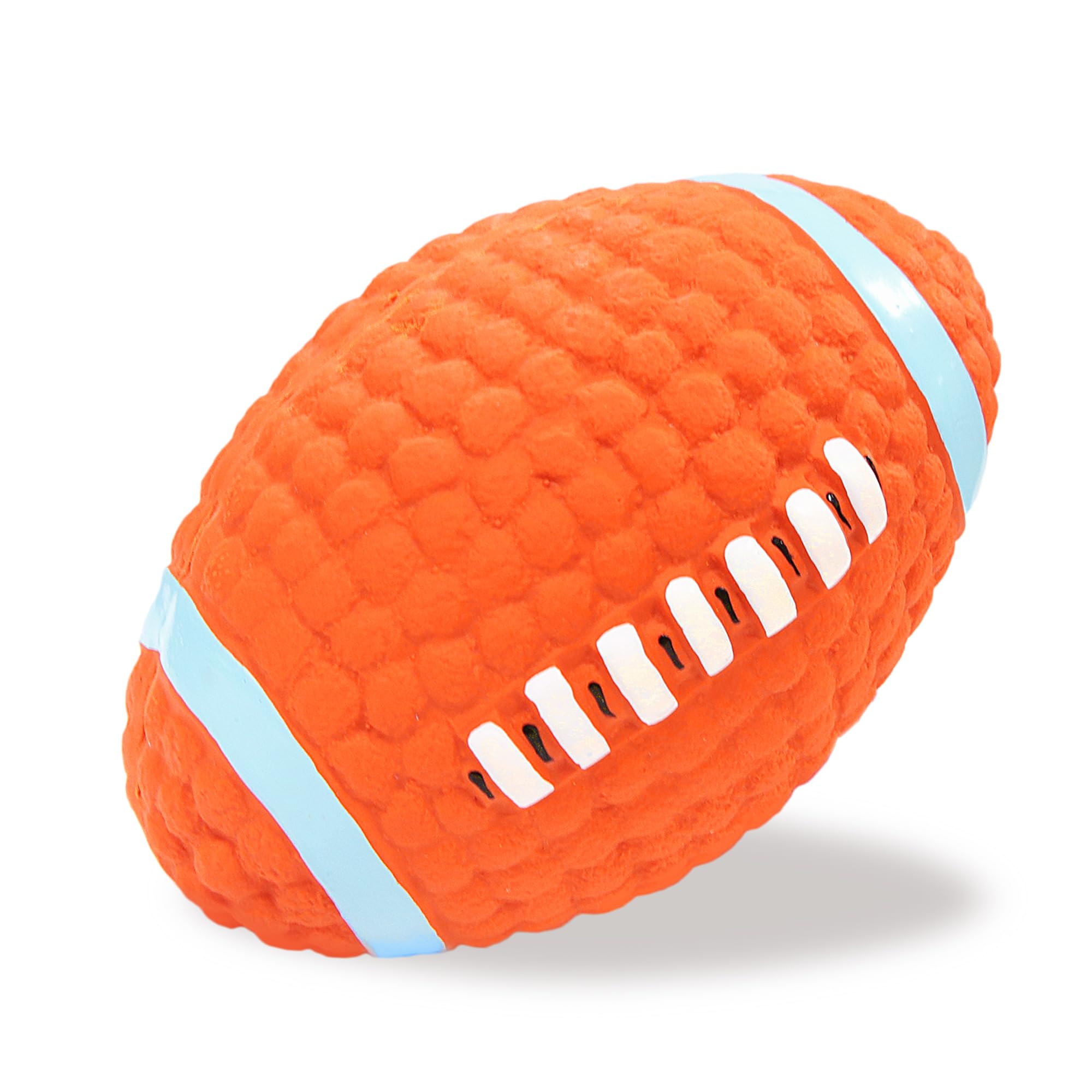 5 2 Squeaky Dog Toy Football Rugby Shape Interactive Dog Balls for Medium and Large Dogs Durable Dogs
