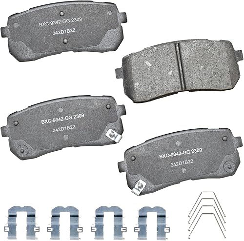 Miniatura 120 de Bendix Pastillas de freno traseras de cerámica Premium SBC1100 para Nissan Frontier 2024-2005, Xterra 2015-2005, Suzuki Equator 2012-2009